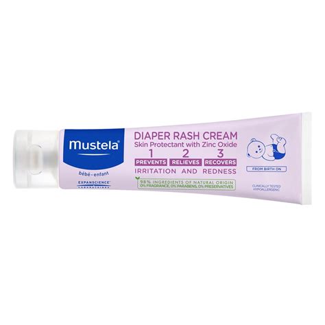 Mustela Baby Diaper Rash Cream With Zinc Oxide 98 Natural Ingredients