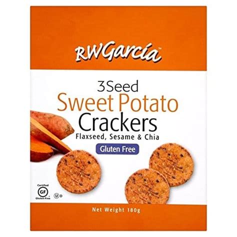 Rw Garcia Sweet Potato 3 Seed Crackers 180g Casa De Sante