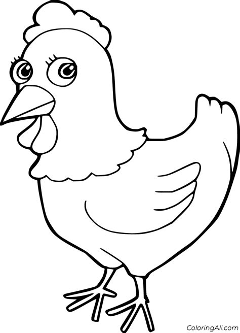 Hen Coloring Pages Coloringall