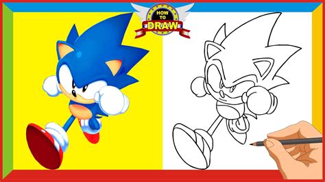 How To Draw Sonic The Hedgehog Classic 2020 Sonic Run Youtube