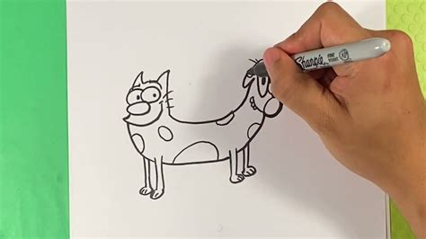 Easy How To Draw Catdog Youtube