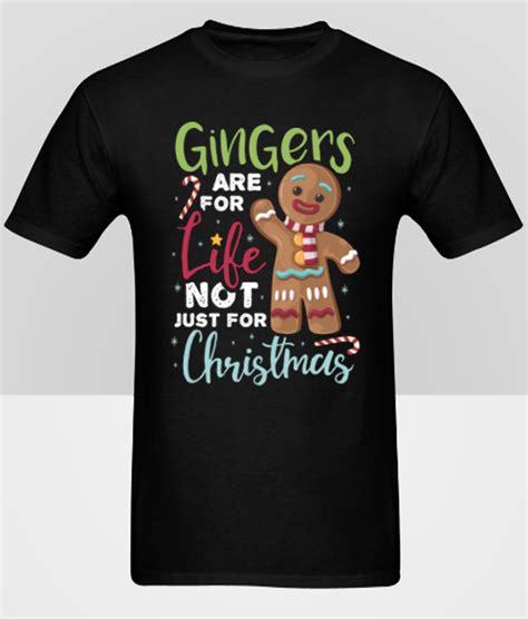 Gingers Are For Life Not Just For Christmas Adult Graphic T Shirt