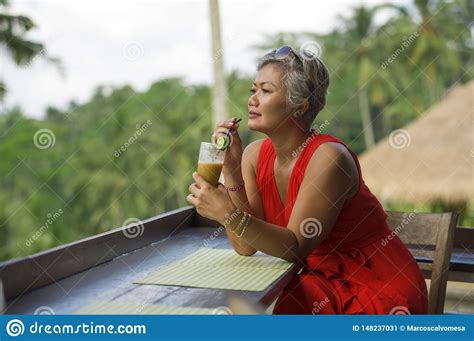 Natural Lifestyle Outdoors Portrait Of Attractive And Happy Middle Aged