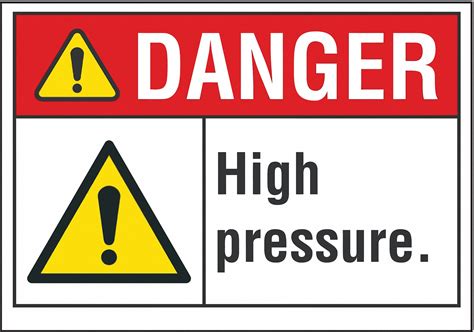 Lyle High Pressure Danger Label Sign Format Ansiosha Format High