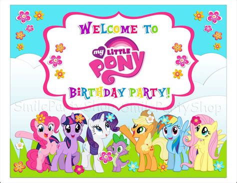 My Little Pony Welcome Sign Size 8x10 Instant Download Digital File