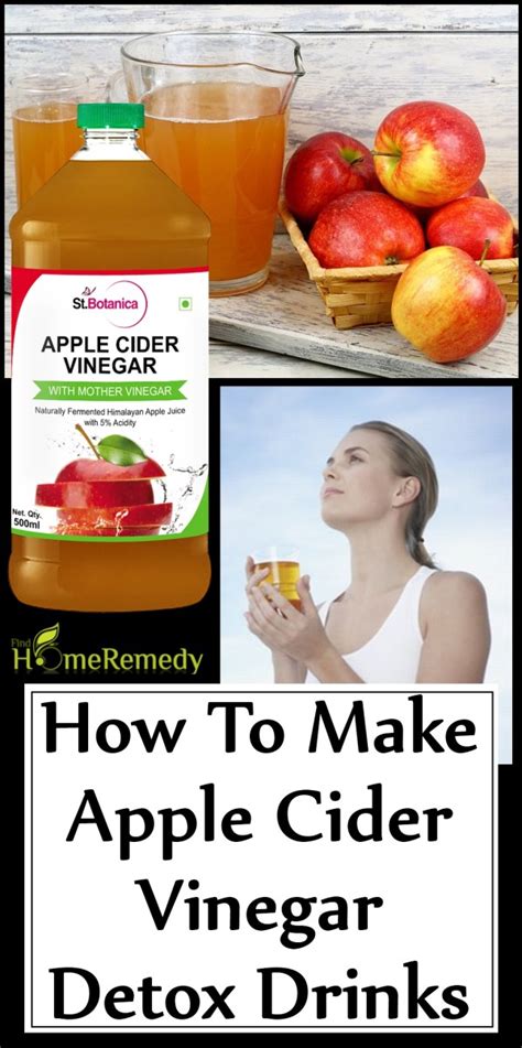 How To Make Apple Cider Vinegar Detox Drinks Find Home Remedy