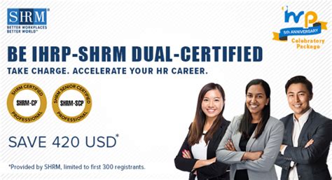 Shrm Ihrp Dual Certification Celebration Offer Institute For Human