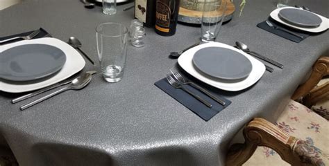 Faux Leather Tablecloth Diy In Five Minutes From Yardage