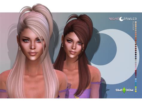 Nightcrawler Clover Hair The Sims 4 Download Simsdomination Sims