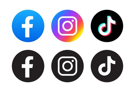 Facebook Instagram Twitter Youtube Tiktok Logo Transparent Imagesee
