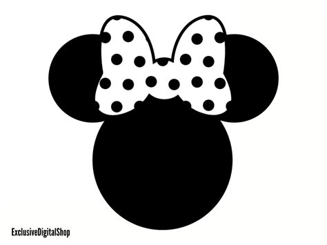 Minnie Mouse Black Head