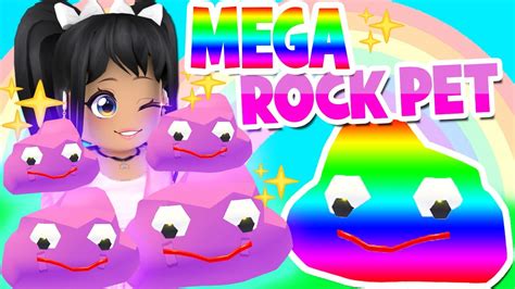 My First Mega Neon Rock Pet Adopt Me Update Roblox Youtube