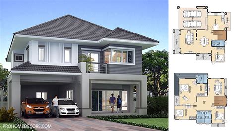 House Design Plans 125x12 With 4 Beds Pro Home Decors