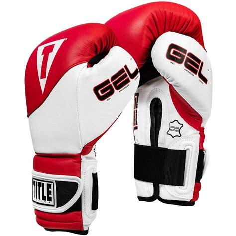 Title Boxing Gel Suspense Training Gloves Redwhite