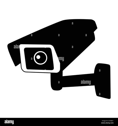 Surveillance Camera Vector Icon Surveillance Monitors Camera Cctv Security Camera Stock