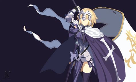 4200x2550 Fate Series Armor Minimalist Cape Girl Blonde Thigh Highs Anime Jeanne