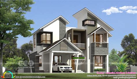 Ultra Modern Contemporary 1822 Sq Ft 3 Bedroom Home Kerala Home