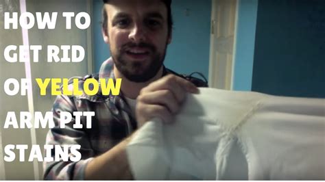 How To Get Rid Of Yellow Armpit Stains Youtube