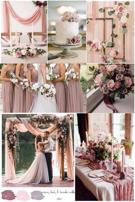 Light And Airy 2020 Wedding Trends Mauve Blush Lavender Weddings