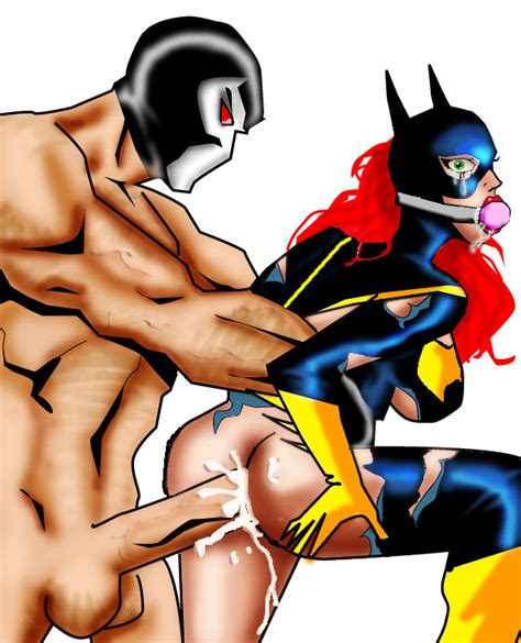 Rule 34 Bane Barbara Gordon Batgirl Batman Series Bondage Dc Dc Comics Faceless Male Female