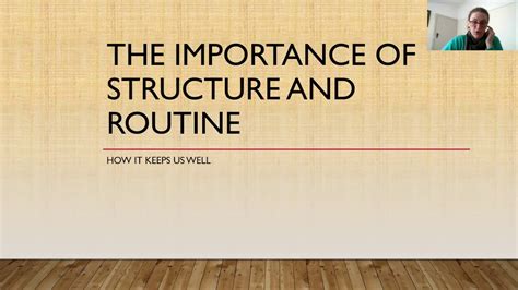 Session Four The Importance Of Structure And Routine Youtube