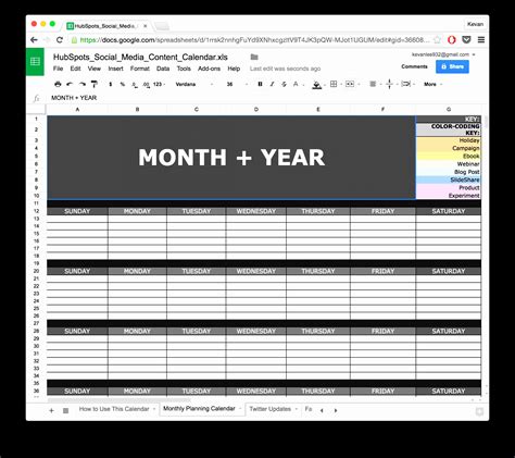 9 Social Media Calendar Template Excel Excel Templates