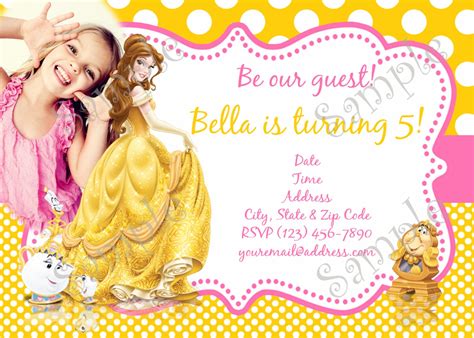 Pin On Beauty And The Beast Party Princess Belle Birthday Party Party