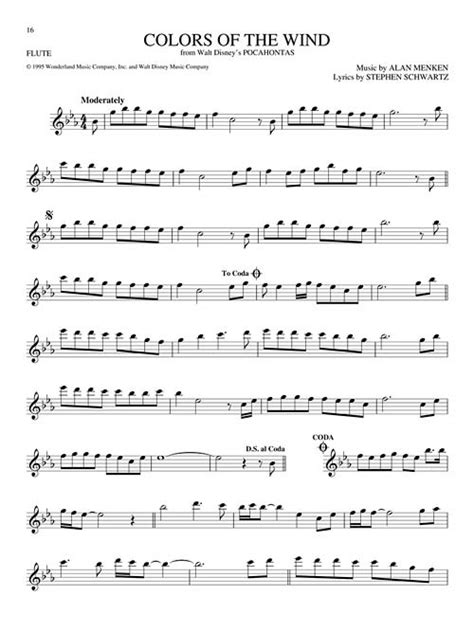 Each piece has two easy arrangements, one for solo flute, the other for flute and piano when playing duets. Flute Sheet Music Disney - Advance Sheet Music