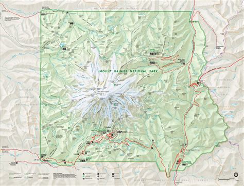 Filemount Rainier National Park Map En Wikimedia