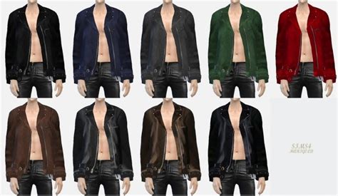 Sims 4 Leather Jacket Female Cc