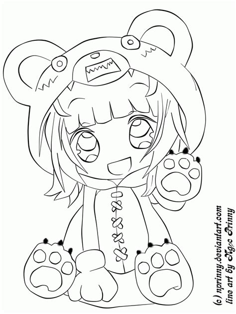 Chibi Anime Coloring Pages Printable Coloring Pages Chibi Anime Cute
