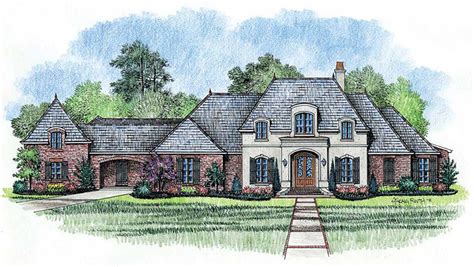 French Country House Plan 4 Bedrooms 3 Bath 3997 Sq Ft Plan 91 117