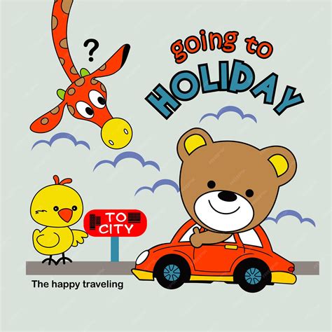 Premium Vector Going To Holiday In City Town Design Cartoon Vector