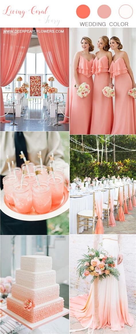 Top 7 Living Coral Wedding Color Ideas And Combos Dpf
