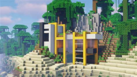 Modern Jungle House Minecraft Meadow Dixon