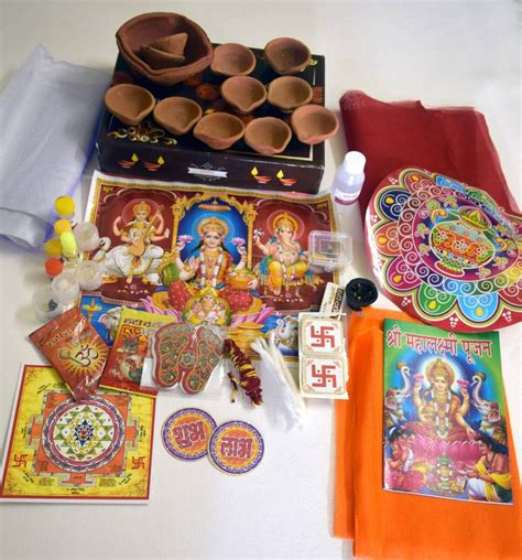 Kaanus Creations Diwali Pooja Samagri With 11 Deepak1 Big Diya Prayer