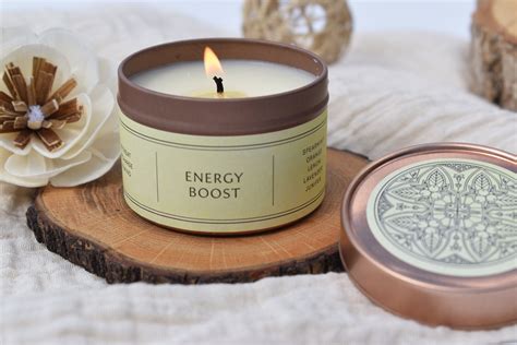 Soy Wax Candle Energy Boost 90g Etsy