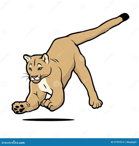 Cartoon Cougar Stock Vector Illustration Of Design Panther 27787514