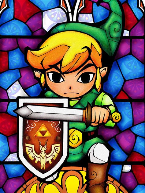 Geek Art Gallery Posters Legend Of Zelda Stained Glass