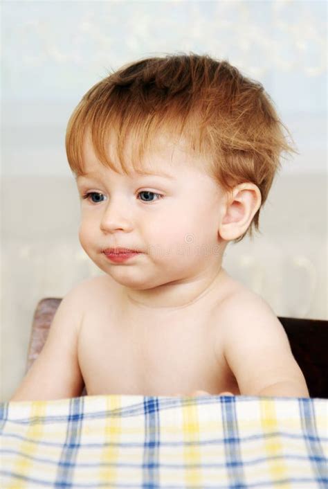 Little Baby Boy Stock Image Image Of Expression Small 33185255