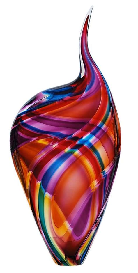 Blown Glass By Paull Rodrigue Art Deco Glass Blown Glass Art Art Glass Vase
