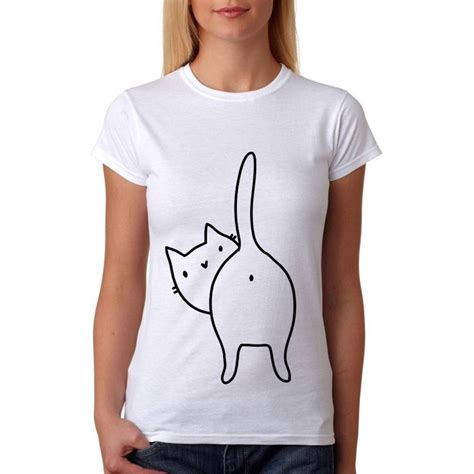 Buy Cats Bum T Shirt Funny Novelty Cat T Shirt Cat