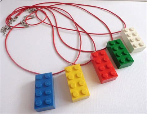 Lego Necklace Made With Lego Bricks One Per Order Lego