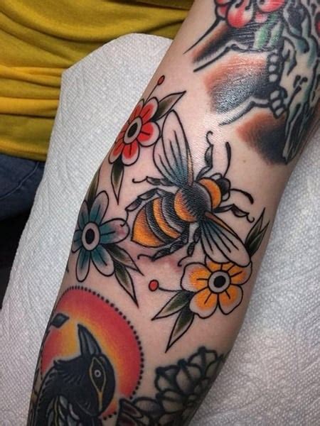 100 Inspiring Bee Tattoo Designs And Meaning The Trend Spotter