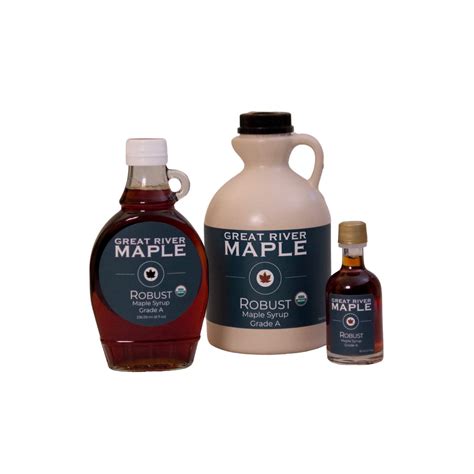 Grade A Robust Maple Syrup Great River Maple