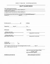 Florida Quit Claim Deed Form Template Pictures