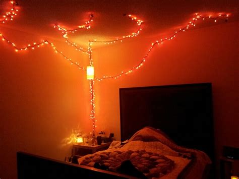 Sexy Bedroom Lighting Made Possible From Discounted Halloween String Lights Oh How Crafty