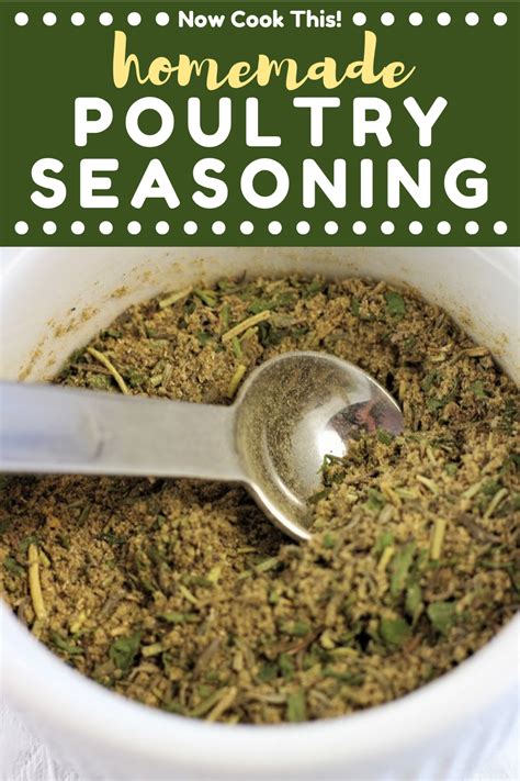 Homemade Poultry Seasoning Recipe Poultry Seasoning Recipe Poultry Seasoning Seasoning Recipes