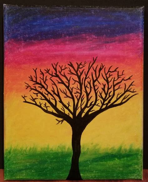 Sunset Drawing Oil Pastel At Explore Collection Of