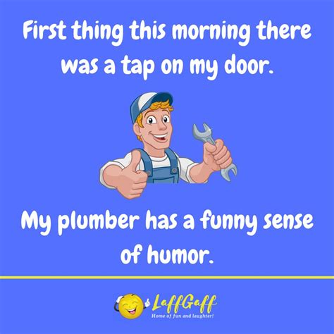 Funny Plumber Joke Laffgaff Home Of Laughter